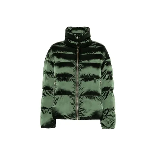 Patrizia Pepe SS24 Хлопковый пуховик женский темно-зеленый