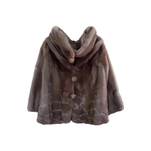 FENDI Коричневый Женские меховые изделия