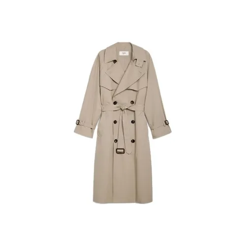 CELINE FW21 Тренчкот Женский Британский Бежевый
