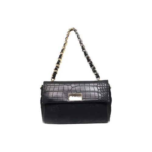 ERMANNO SCERVINO Кожа Маленькая Квадратная Сумка Сумка через плечо Женская Черная