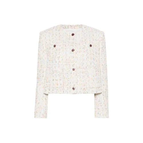 MSGM Cropped Coat Women's White