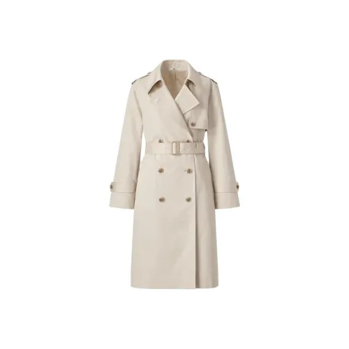 UNIQLO SS24 Тренчкот Женский Естественный