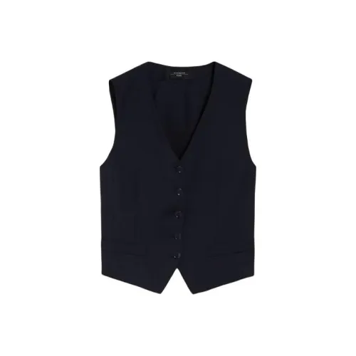 WEEKEND MaxMara Chimera Коллекция Шерсть Жилет Женские Морской синий