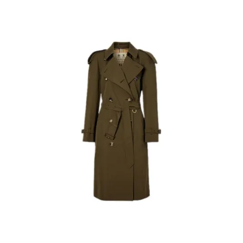 Burberry Тренчкот Женский Темно-Армейский Хаки