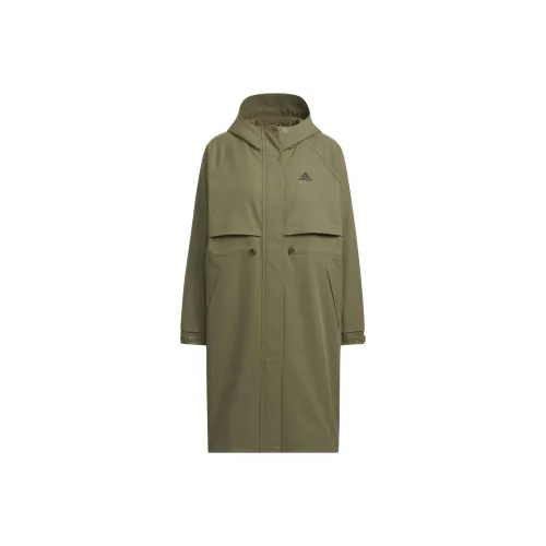 Adidas Sport Performance Тренчкот Женский Зеленый