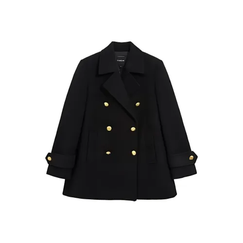 BEBE Черное Женское Пальто