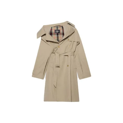 Balenciaga Тренчкот Женский Бежевый
