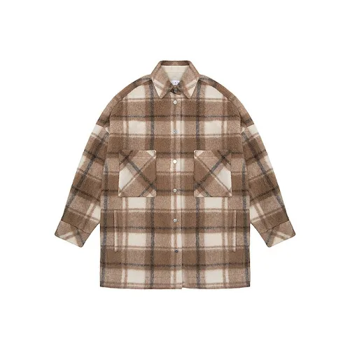 IRO NIGHT Желтая клетка Женское пальто