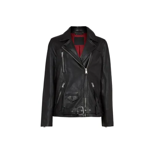 ALLSAINTS Черные Женские Кожаные Куртки