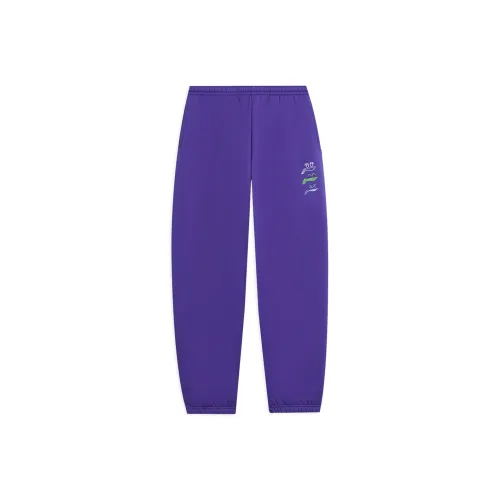 LINING Sports Life Collection Вязаные Тренировочные Штаны Женские Бесплатно Фиолетовые