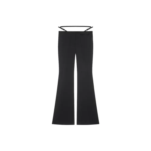 GIVENCHY Voyou FLARE Tailored Брюки In Punto Milano Casual Pants Women's Black