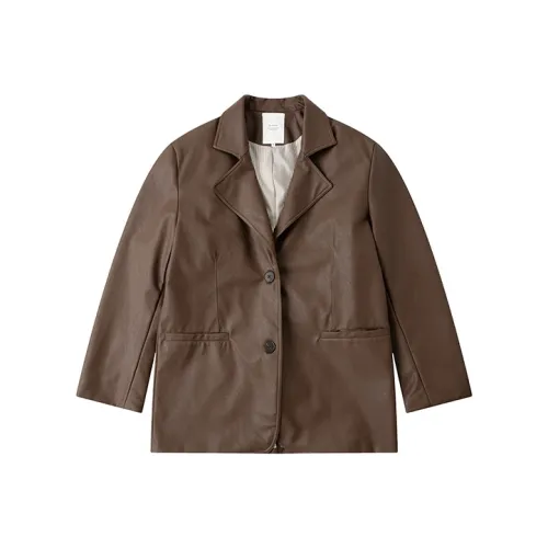 UNRETRO Коричневая женская кожаная куртка