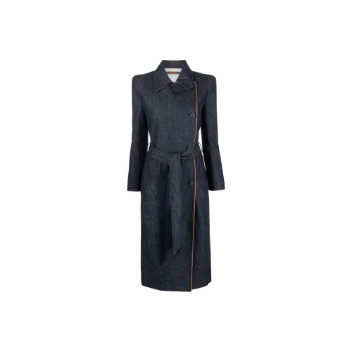 AMANI SS23 Тренчкот Женский Морской Синий