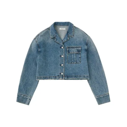 MOUSSY collaboration Denim Jacket Women's Light Blue