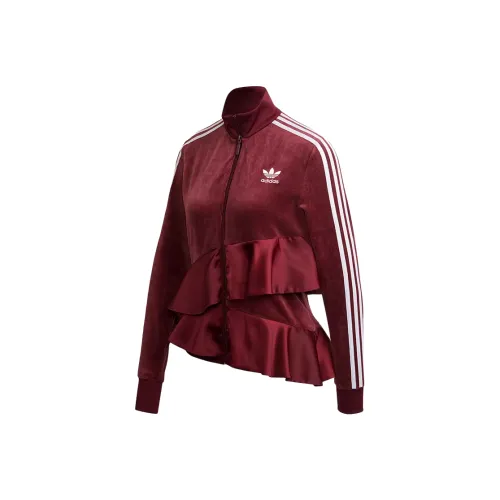 Adidas Бургундский Женские Бархатные Куртки