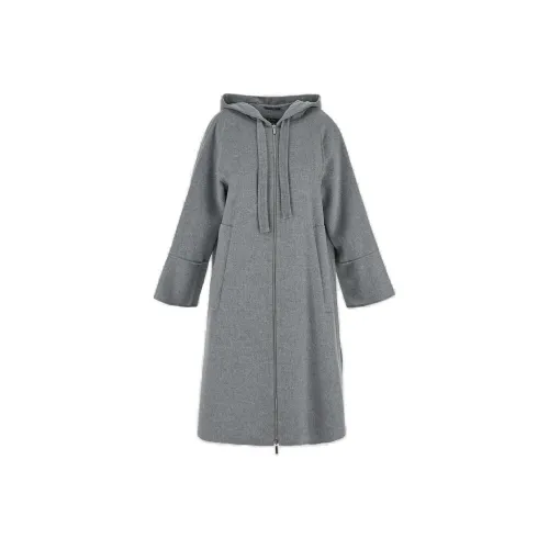 'S MAX MARA Серое Женское Пальто