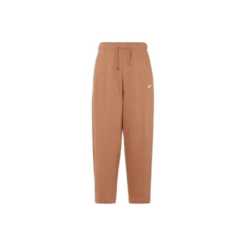 Nike Sportswear Essentials Series Вязаные Тренировочные Штаны Женские Минеральная Глина Желтый