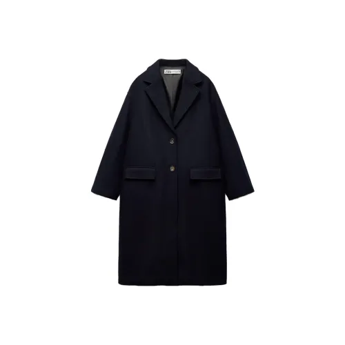 ZARA Синий Женское Пальто