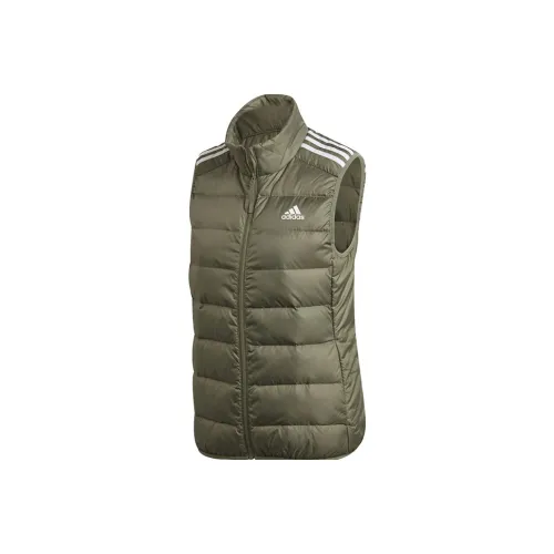 Adidas Army Green Women's Down Vest Adidas Армейский зеленый женский пуховый жилет