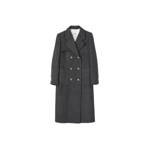 SANDRO Серое Женское Пальто