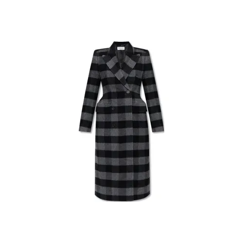 BALENCIAGA Серое Женское Пальто