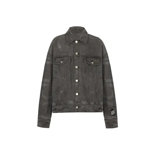 Richie Macie Denim Куртка Женская Серого цвета