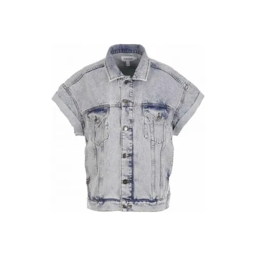 Рамка Синий Женские Джинсовые Куртки