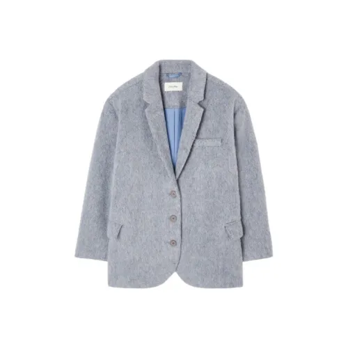 AMERICAN VINTAGE A.M FW24 Блейзер Roly Бизнес Костюм Женский Серый