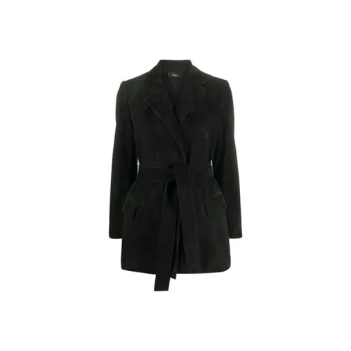 Theory Черные Женские Кожаные Куртки