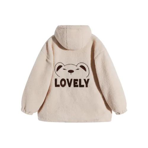 MKBY Бархат Feel Пальто Женское Абрикосовое