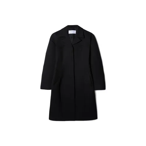 OFF Белый SS24 Пальто Обычный крой Женский Черный