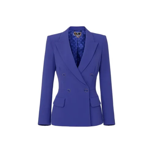Elisabetta Franchi Бизнес Костюм Пальто Женское Индиго