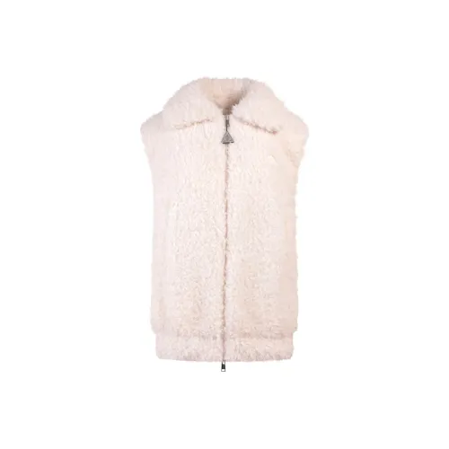 MONCLER Светло-розовые Женские Жилеты