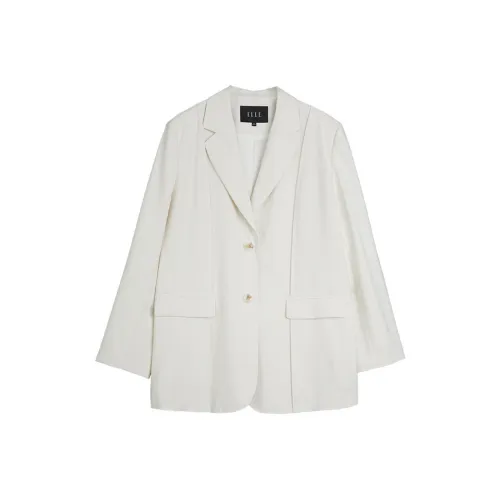 ELLE Бизнес Костюм Пальто Женское Экрю