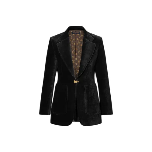 LOUIS VUITTON Бизнес-костюм Пальто Женское Черное