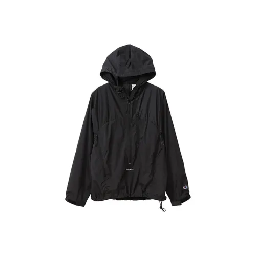 Champion Однослойная ветровка версия для Японии женский черный