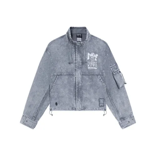 LINING Badfive Denim Jacket Women's Gray