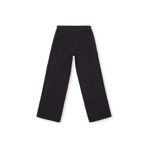 Brain Dead Прямой крой Брюки Повседневные Брюки Женские Черные