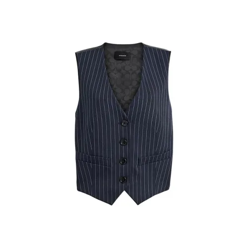 COACH SS24 Жилет Женские Темно-синий