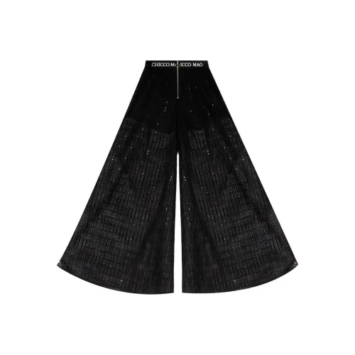 CHICCO MAO Черные Женские Повседневные Брюки