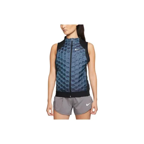 Nike Синий Женские Пуховый жилет