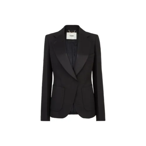 FENDI Бизнес-костюм пальто женское черное