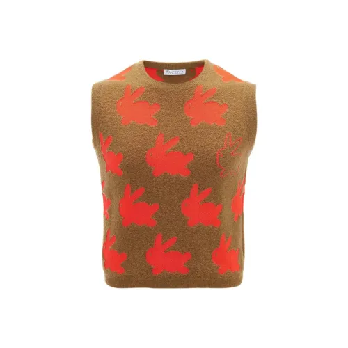 JW Anderson Женские жилеты карамельно-коричневого цвета