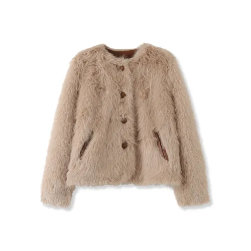 NORA.LOU Абрикос Женские Меховые изделия