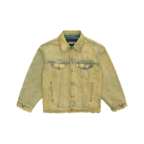SMFK Деним Куртка Унисекс Temple Сад Желтый