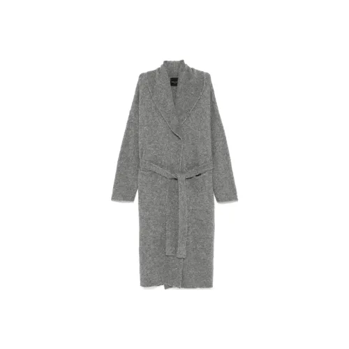 ROBERTO COLLINA FW24 Пальто Женское Средне-Серое