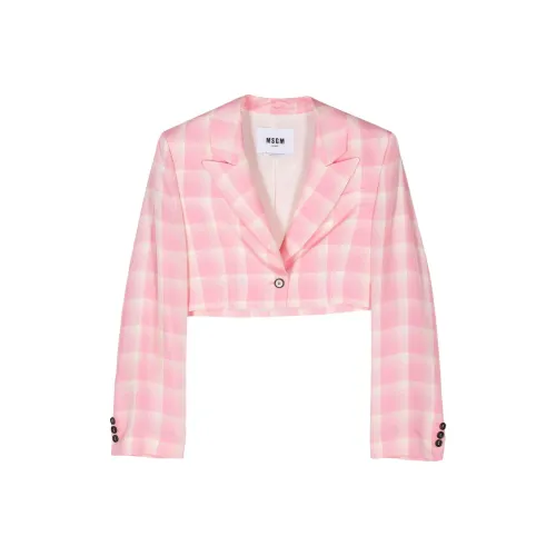 MSGM Бизнес-костюм женский розовый с эффектом бабл-гам