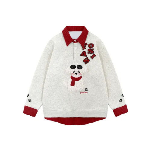 FOASIS Серый Унисекс Свитшоты