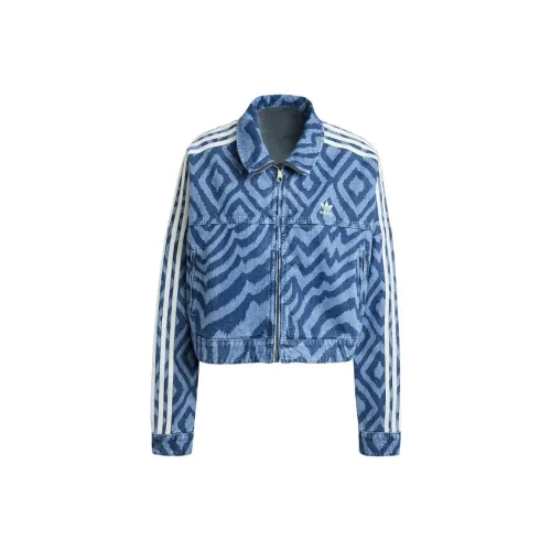 Adidas Originals X FARM RIO Denim Jacket Женская Blue