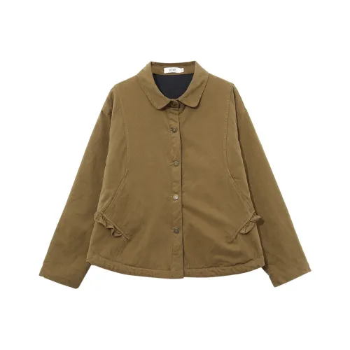 Хан Цао атаковал людей Пуховая куртка Женская Хаки